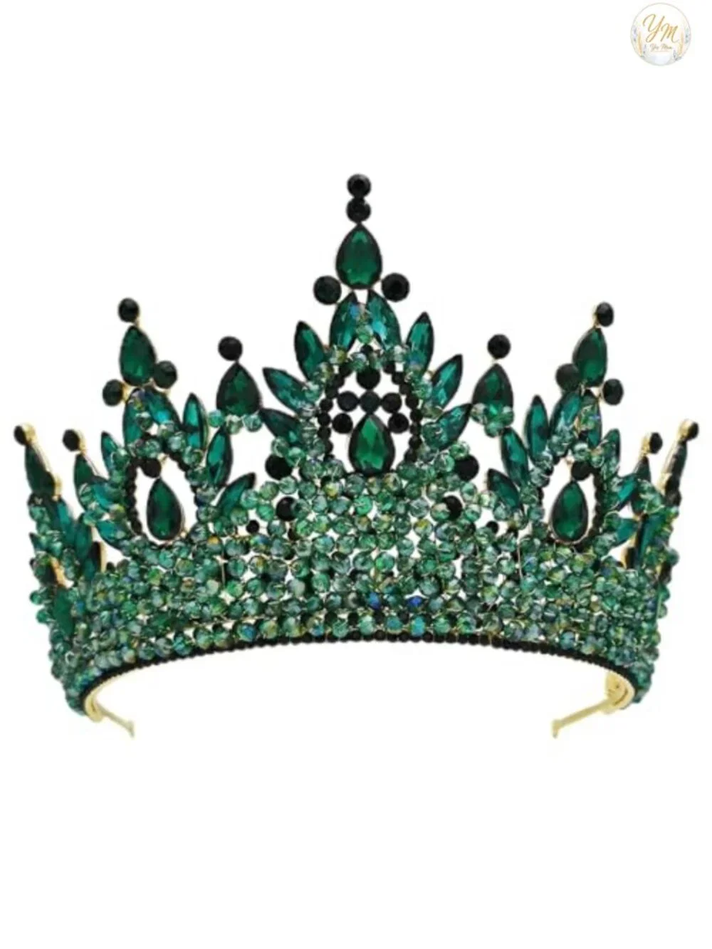 Crystal Pageant Crown Tiara Queen Headpiece Rhinestone Royal Wedding Prom